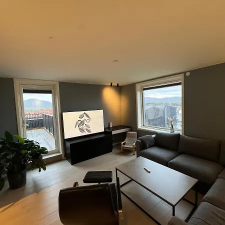 Family-friendly Luxury Penthhouse With Three Bedrooms アパート Jordalen
